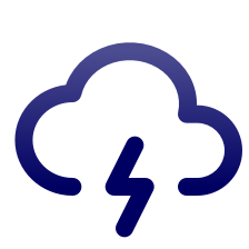 Icono nube de tormenta