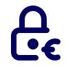 Icono candado y euro