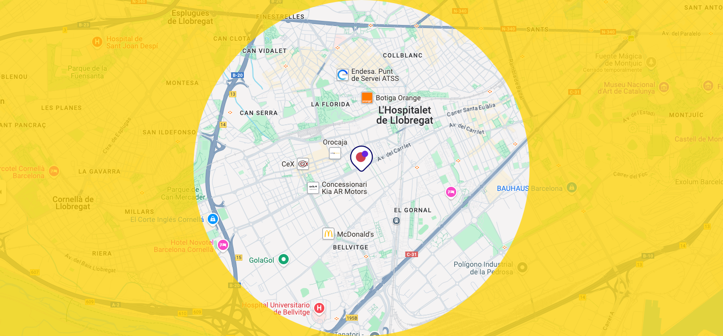 Mapa de cobertura de L'Hospitalet de Llobregat