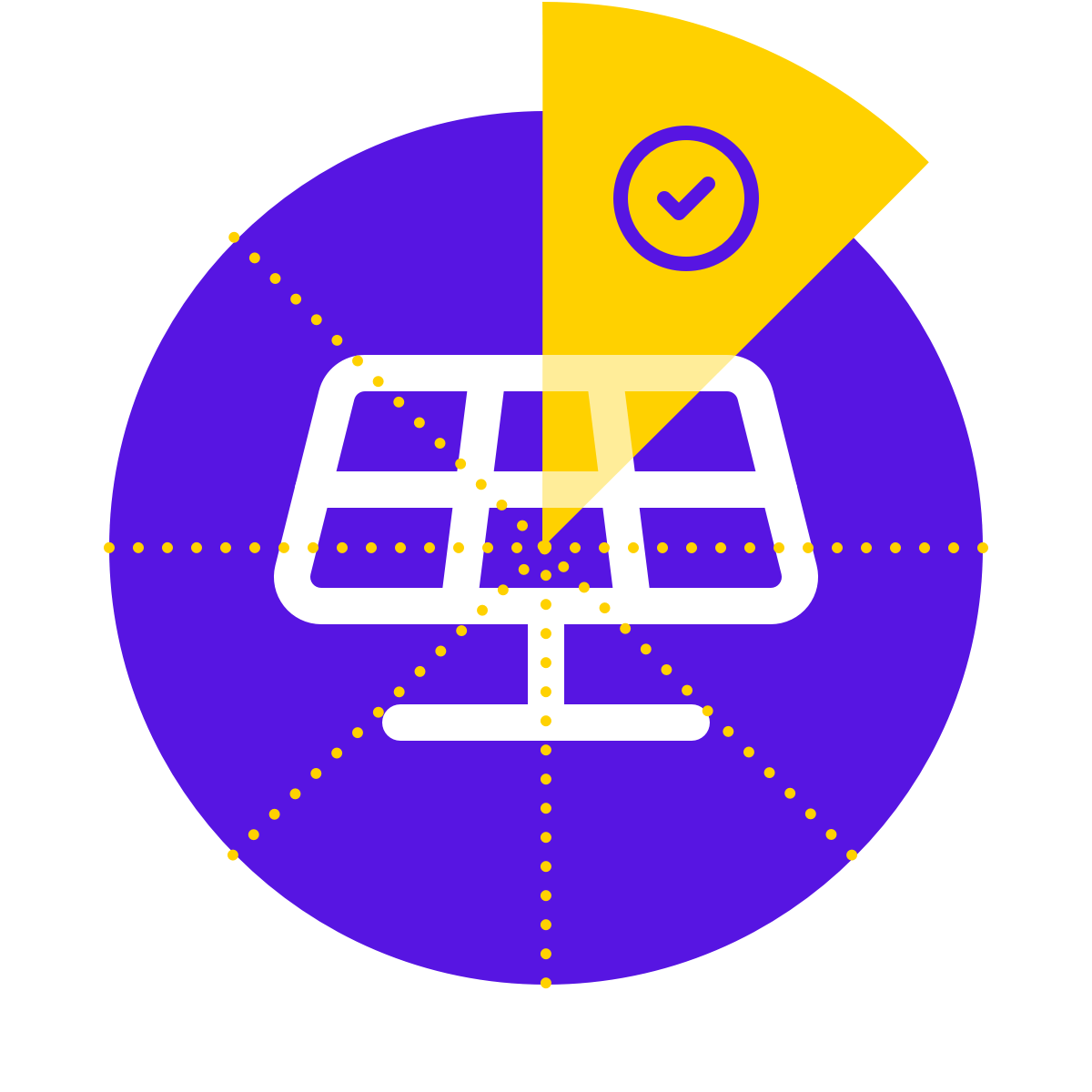 Infografía sobre una porción de una planta solar de autoconsumo compartido