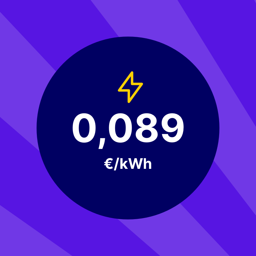 Tarifa 24h a 0,089 €/kWh